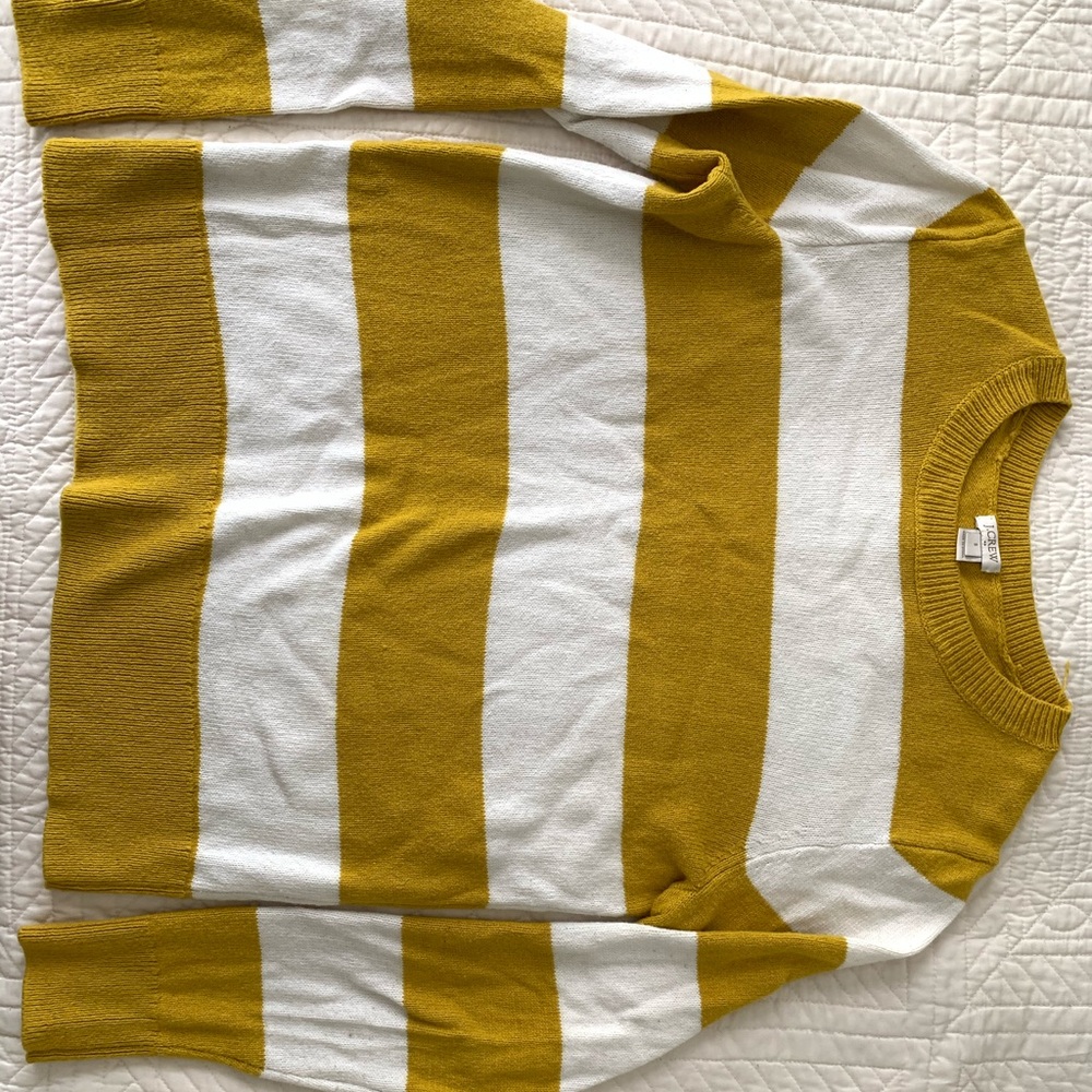 Jcrew block striped sweater size small
